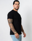 BASIC SLIM-FIT T-SHIRT | BLACK