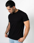 BASIC SLIM-FIT T-SHIRT | BLACK