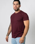 BASIC SLIM-FIT T-SHIRT | Bordeaux
