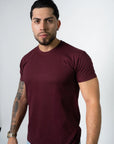 BASIC SLIM-FIT T-SHIRT | Bordeaux