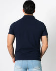 BASIC PIQUE POLO SHIRT | NAVY
