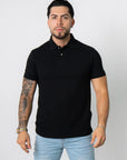 BASIC PIQUE POLO SHIRT | BLACK
