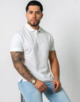 BASIC PIQUE POLO SHIRT | WHITE