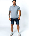 BASIC PIQUE POLO SHIRT | PURE GREY