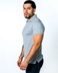 BASIC PIQUE POLO SHIRT | PURE GREY