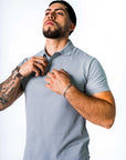 BASIC PIQUE POLO SHIRT | PURE GREY
