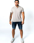 BASIC PIQUE POLO SHIRT | NATURAL