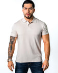 BASIC PIQUE POLO SHIRT | NATURAL