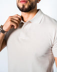 BASIC PIQUE POLO SHIRT | NATURAL