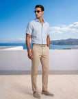 ROMA LINEN TOUCH SHIRT | SKY BLUE