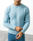 FLUFFY WOOL JUMPER | PASTEL BLUE