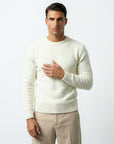 FLUFFY WOOL JUMPER | WHITE