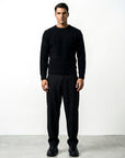 FLUFFY WOOL JUMPER | BLACK