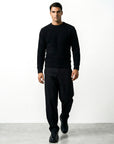 FLUFFY WOOL JUMPER | BLACK