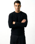 FLUFFY WOOL JUMPER | BLACK