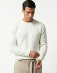 FLUFFY WOOL JUMPER | WHITE