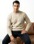 FLUFFY WOOL JUMPER | BEIGE