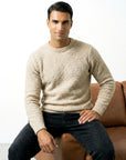 FLUFFY WOOL JUMPER | BEIGE