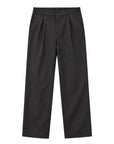 MILANO REVERSE-PLEAT TROUSERS | CHARCOAL BLACK