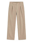 MILANO REVERSE-PLEAT TROUSERS | BEIGE