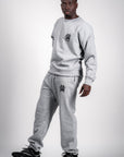 LOGO-EMBOSSED SWEATSHIRT | MIXED GREY 450-GSM