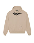 MORENGAR LOGO COLLAR HOODIE | DESERT 400-GSM