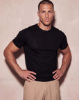 MILANO KNIT T-SHIRT | BLACK