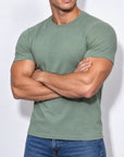 PREMIUM SLIM-FIT T-SHIRT | MOSS GREEN