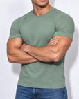 PREMIUM SLIM-FIT T-SHIRT | MOSS GREEN