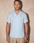 ROMA LINEN TOUCH SHIRT | SKY BLUE