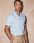 ROMA LINEN TOUCH SHIRT | SKY BLUE