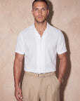 ROMA LINEN TOUCH SHIRT | WHITE