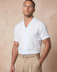 ROMA LINEN TOUCH SHIRT | WHITE