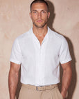 ROMA LINEN TOUCH SHIRT | WHITE