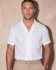 ROMA LINEN TOUCH SHIRT | WHITE