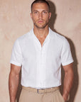 ROMA LINEN TOUCH SHIRT | WHITE