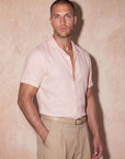 ROMA LINEN TOUCH SHIRT | LIGHT SALMON