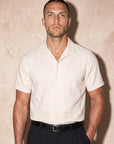 ROMA LINEN TOUCH SHIRT | BEIGE