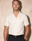 ROMA LINEN TOUCH SHIRT | BEIGE