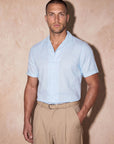 ROMA LINEN TOUCH SHIRT | SKY BLUE