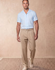 ROMA LINEN TOUCH SHIRT | SKY BLUE