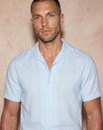 ROMA LINEN TOUCH SHIRT | SKY BLUE