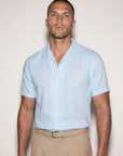 ROMA LINEN TOUCH SHIRT | SKY BLUE