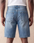 REGULAR FIT DENIM SHORTS | BLUE
