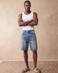 REGULAR FIT DENIM SHORTS | BLUE