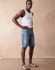 REGULAR FIT DENIM SHORTS | BLUE