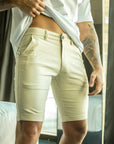 PANTALONES CORTOS ENZO | MARFIL