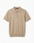 Morengar beige knit polo shirt, product photo