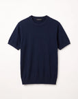 Morengar navy knit t-shirt, product photo