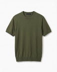 Morengar olive green knit t-shirt, product photo
